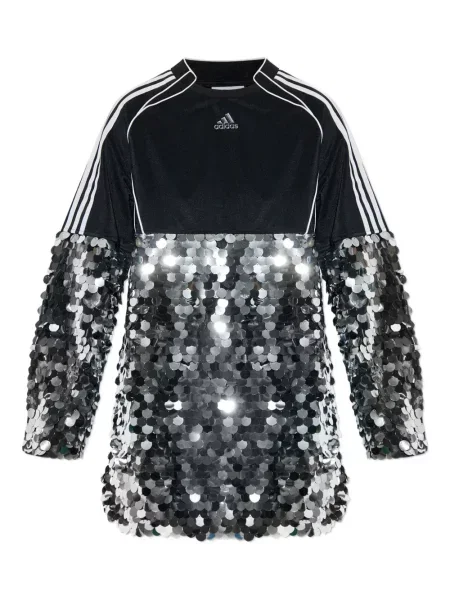 Tricou Adidas cu dungi cu imagine din jerseu verde