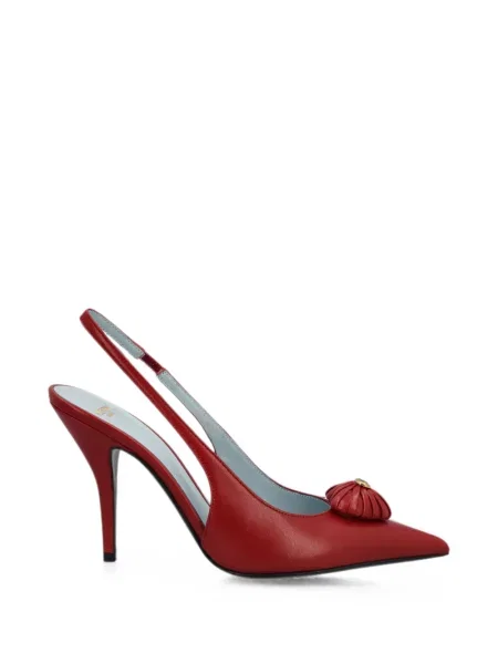 Pantofi cu toc Valentino Garavani slingback roșu
