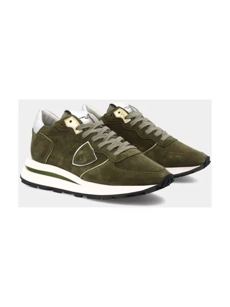 Sneakersy Philippe Model zamszowe zielone