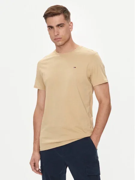 Tommy Jeans Tričko / tmavomodrá / červená / biela béžová