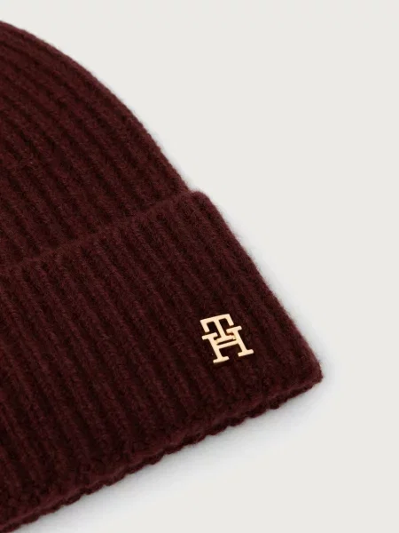 Tommy Hilfiger Czapka Z Kaszmiru rot
