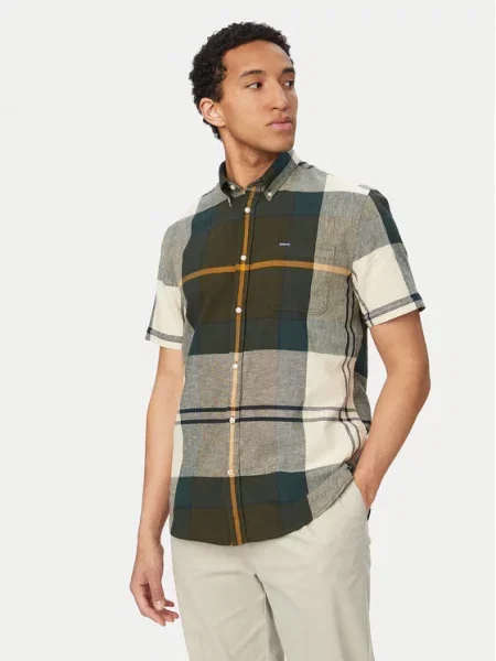 Barbour Сорочка Douglas зелений