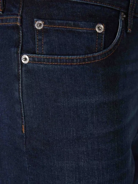 Blugi drepți Zegna cu 5 buzunare albastru