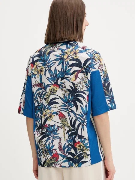 Adidas tricou x Farm Rio albastru