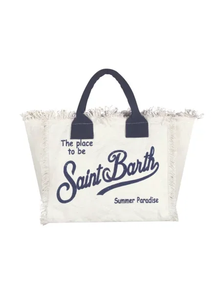 Torba plażowa Mc2 Saint Barth płócienna biała