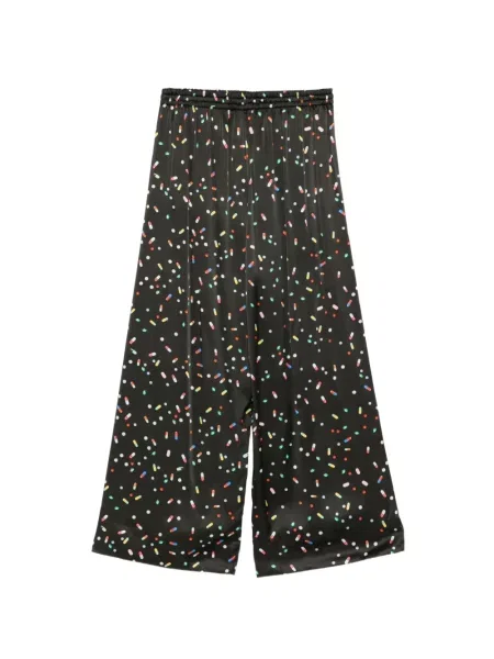 Pantaloni Cynthia Rowley cu imagine negru