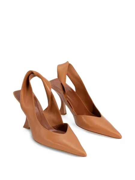 Pantofi cu toc By Far slingback maro