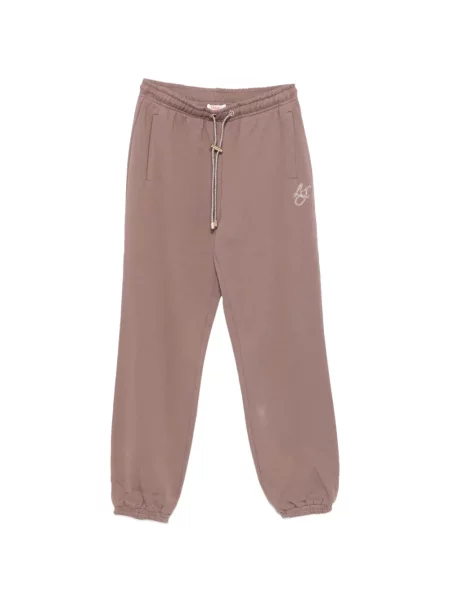 Pantaloni Liu Jo alergare cu autograf maro