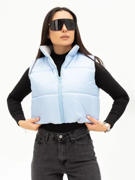 ISSA Plus Жилет з утеплювачем блакитний