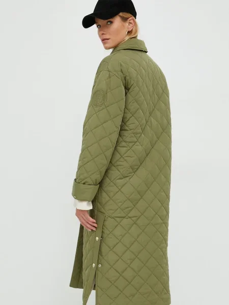 Tommy Hilfiger Hosszú kabát zöld
