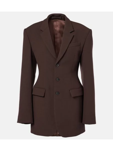 Sacou Wardrobe.nyc de lână maro