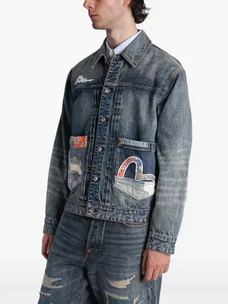 Geacă de blugi Evisu albastru
