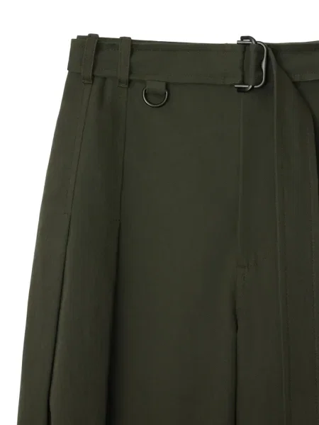 Pantaloni Burberry plisate verde