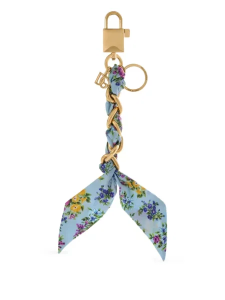 Colier Dolce & Gabbana cu model floral cu imagine albastru
