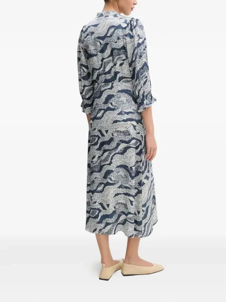 Rochie Bruuns Bazaar cu imagine cu imprimeu abstract de costum albastru
