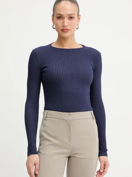 MAX&Co. longsleeve MCOTRIONFO granatowy