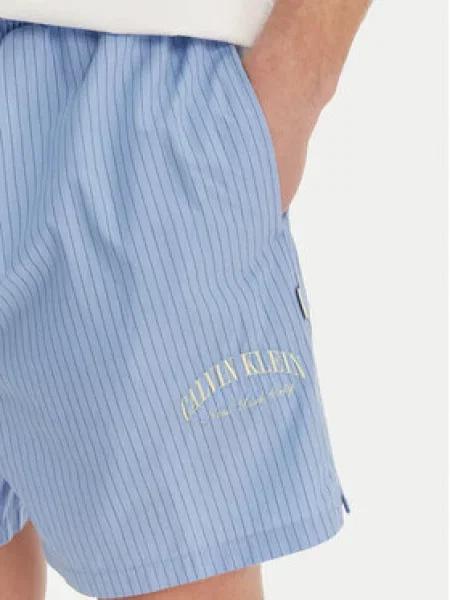 Calvin Klein Krátké Pyžamo bílá / tmavě modrá