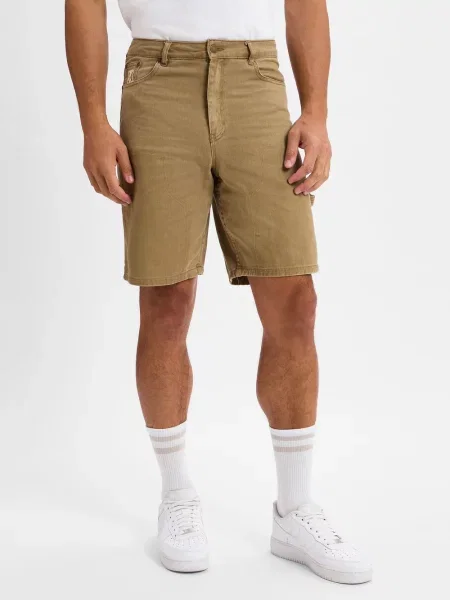Szorty o kroju regular fit z 5 Karl Kani brązowe