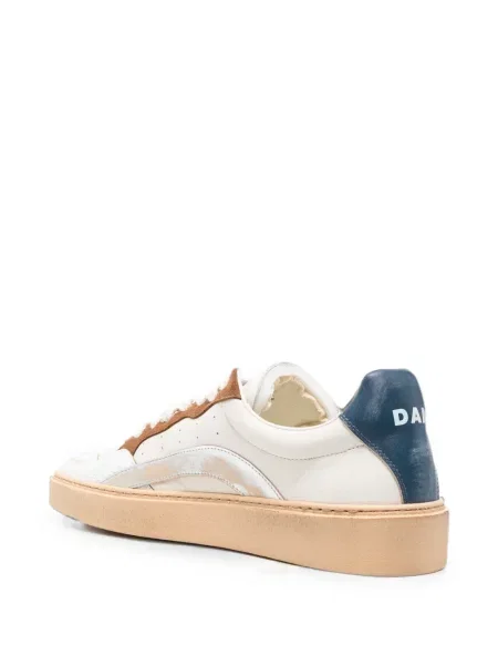 Sneakerși Dsquared2 zdrențuiți alb