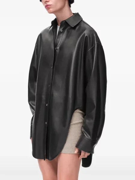 Cămașă Loewe din piele negru