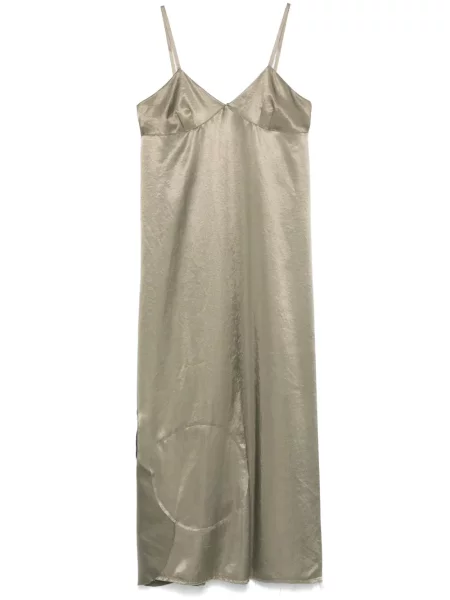 Sukienka midi Société Anonyme do kolan garniturowa brązowa