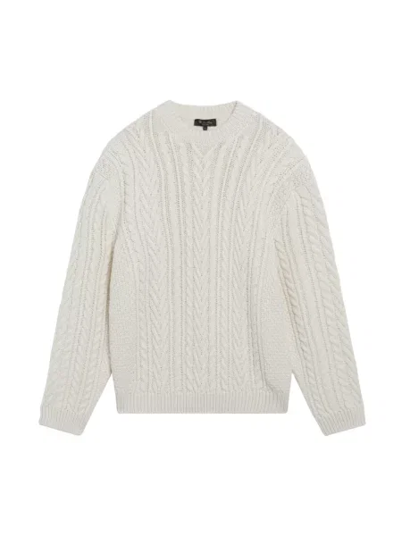 Sweter Loro Piana z kaszmiru beżowy