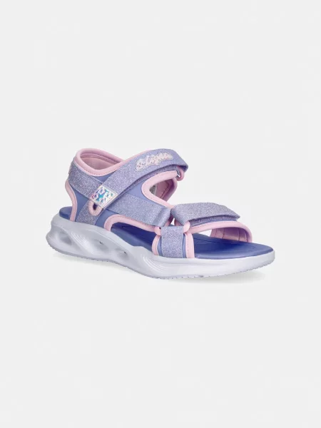 Skechers sandále detské SOLA GLOW SANDAL fialová