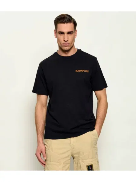 Napapijri Tricou S-ELIOR SS | Relaxed fit negru