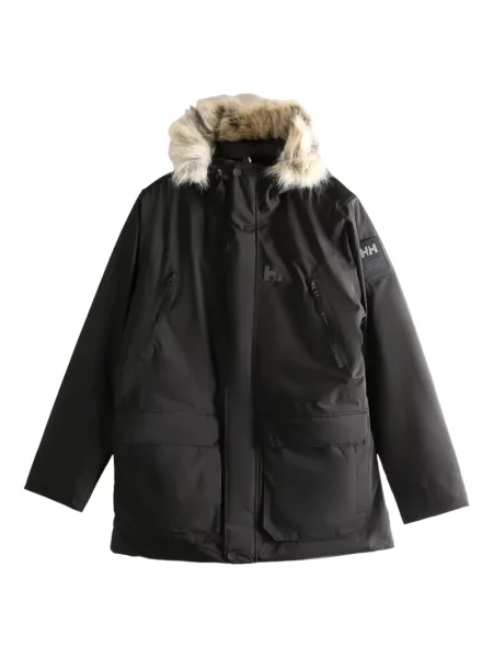 Парка Helly Hansen с качулка черно