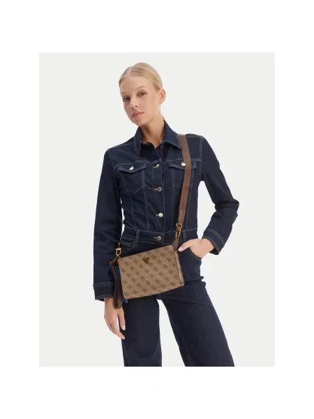 Torbica za okoli pasu Guess MILANO bež