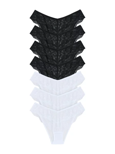 The Set Slip negru alb