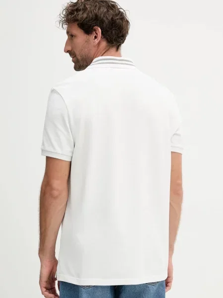 Calvin Klein Jeans polo z nadrukiem biały