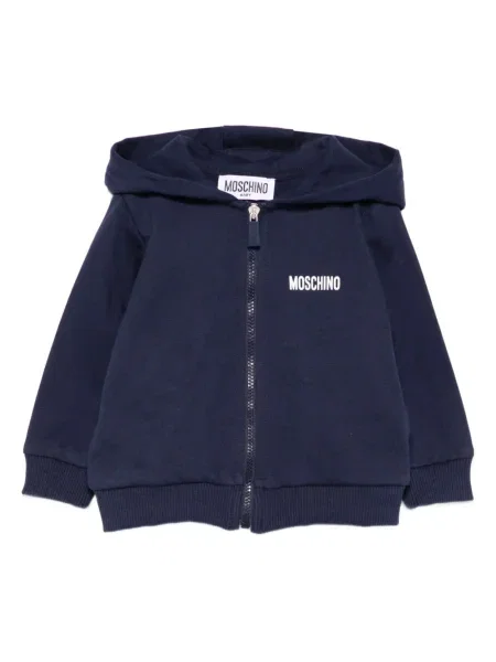 Bluza z kapturem dziecięca Moschino niebieska