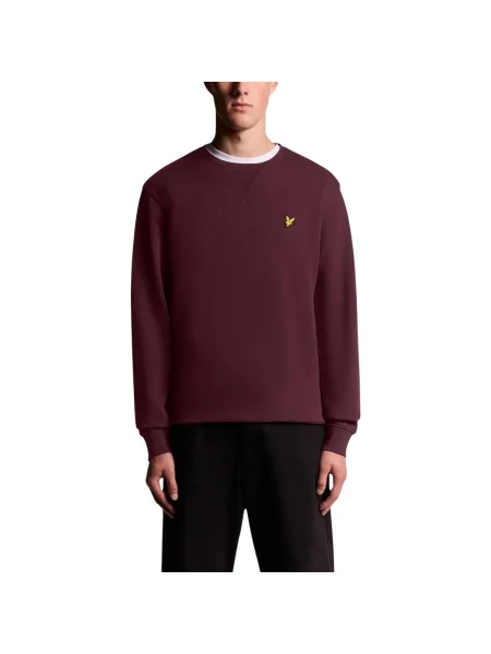 Kerek nyakú szvetter Lyle & Scott piros