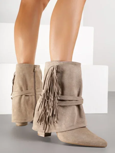 Botine Zaslie închis bej