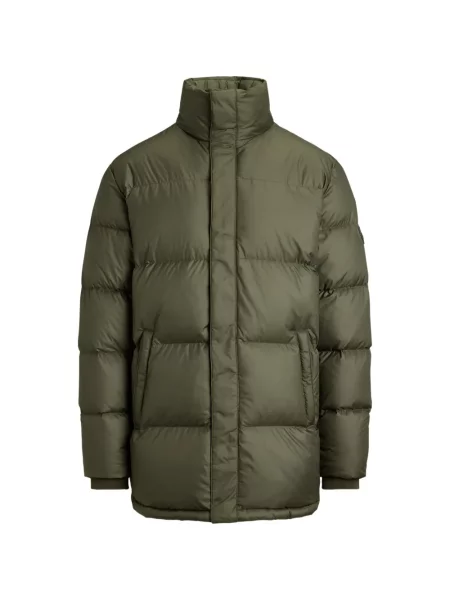 Portofel Polo Ralph Lauren din piele cu dungi cu glugă verde