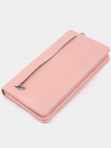 Кожаный кошелек St Leather Accessories розовый