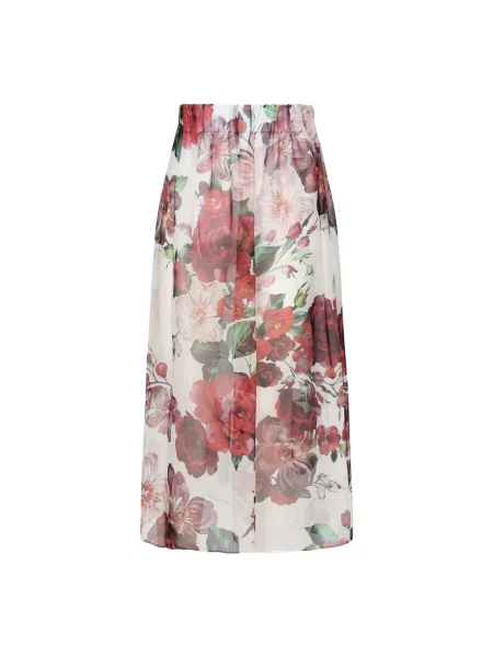 Wielobarwność spódnica Dolce And Gabbana szyfonowa