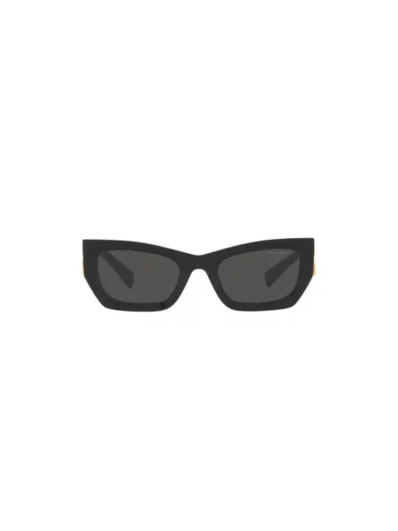 Okulary przeciwsłoneczne Miu Miu Eyewear z logo czarne