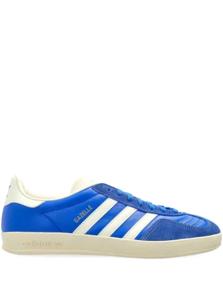 Iš natūralios odos sportbačiai Adidas Gazelle mėlyna