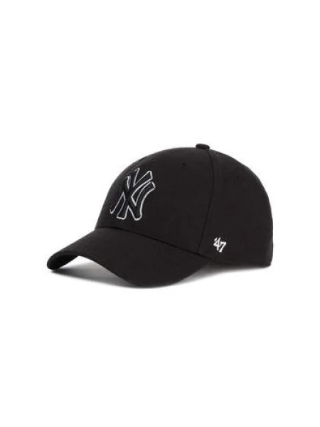 47 Brand Șapcă New York Yankees Negru alb