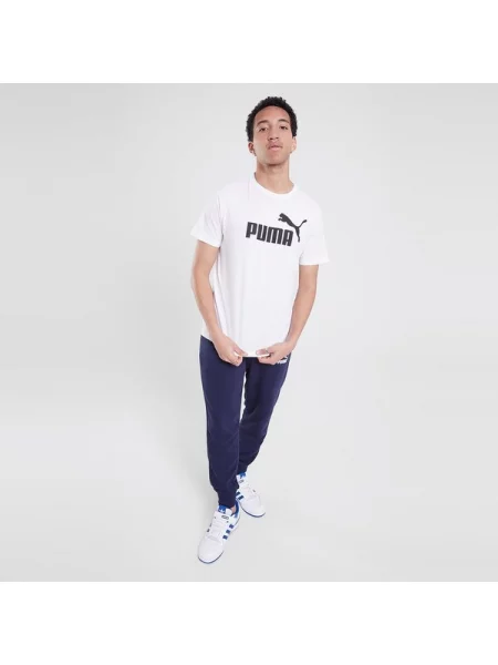 Koszulka z logo Essentials PUMA White biała