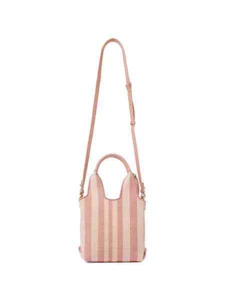 Geantă shopper Chloé cu dungi roz