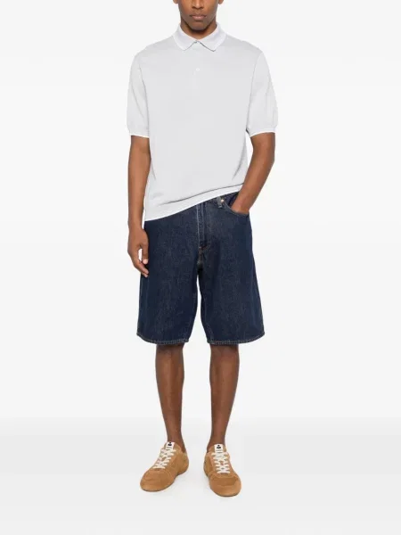Ριγέ polo Paul & Shark μπλε