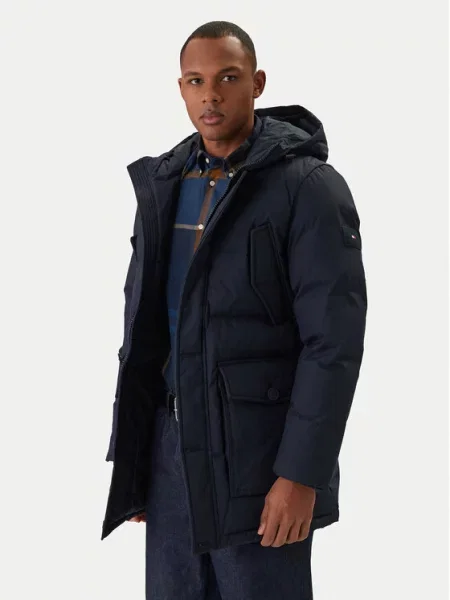 Tommy Hilfiger Žieminė striukė Essential Tamsiai mėlyna