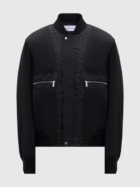 Бомбер Off-white чорний
