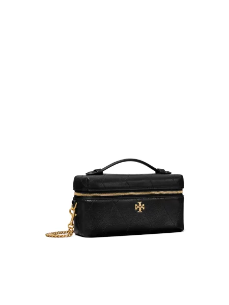 Torebka Tory Burch skórzana pikowana czarna