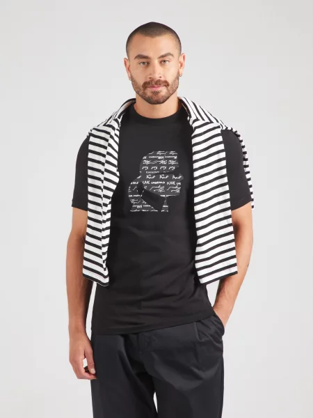 KARL LAGERFELD Tričko čierna