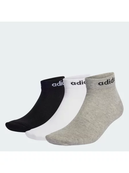 Ponožky Think Linear Ankle – 3 páry bílé