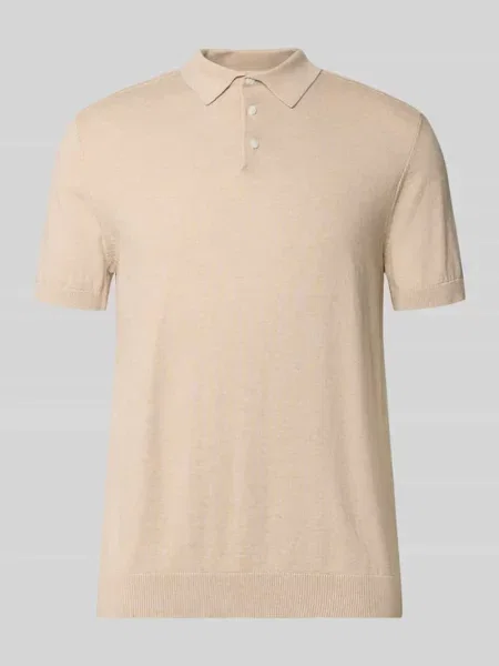 Koszulka polo o kroju regular fit z czystej bawełny model BERG' Selected Homme